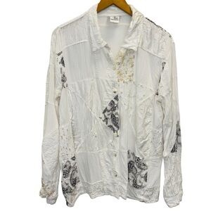 Vintage Ghost by Andrea Sargeant Patchwork Blouse
